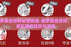俄罗斯世界杯彩票网易-俄罗斯世界杯，网易彩票的狂欢与潮流