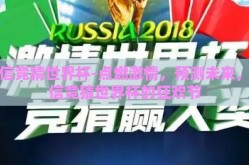 微信竞猜世界杯-点燃激情，预测未来，微信竞猜世界杯的狂欢节