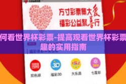 如何看世界杯彩票-提高观看世界杯彩票乐趣的实用指南