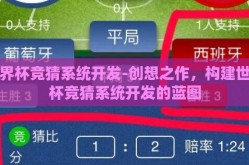 世界杯竞猜系统开发-创想之作，构建世界杯竞猜系统开发的蓝图