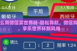 怎么用微信买世界杯-轻松导航，微信购票，享乐世界杯新风尚