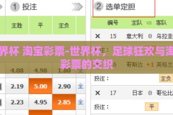 世界杯 淘宝彩票-世界杯，足球狂欢与淘宝彩票的交织