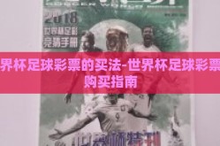 世界杯足球彩票的买法-世界杯足球彩票的购买指南