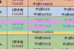 世界杯彩票说明-世界杯彩票概览，揭秘乐趣与规则