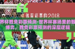 世界杯胜负彩票预测-世界杯赛场里的智慧博弈，胜负彩票预测的深层逻辑