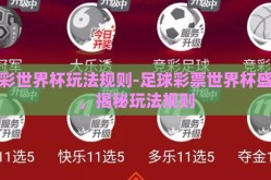 足彩世界杯玩法规则-足球彩票世界杯盛宴，揭秘玩法规则