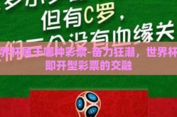 世界杯属于哪种彩票-奋力狂潮，世界杯与即开型彩票的交融