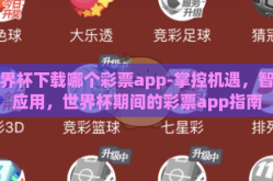 世界杯下载哪个彩票app-掌控机遇，智选应用，世界杯期间的彩票app指南
