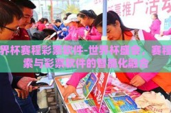 世界杯赛程彩票软件-世界杯盛会，赛程探索与彩票软件的智能化融合