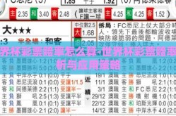 世界杯彩票赔率怎么算-世界杯彩票赔率分析与应用策略