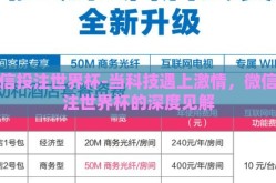 微信投注世界杯-当科技遇上激情，微信投注世界杯的深度见解