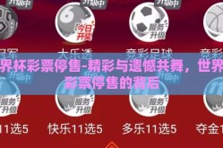 世界杯彩票停售-精彩与遗憾共舞，世界杯彩票停售的背后