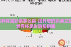 世界杯足彩票怎么买-提升您的彩票之旅，世界杯足彩购买指南