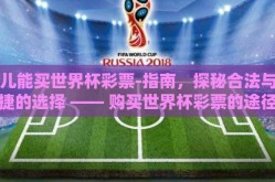 哪儿能买世界杯彩票-指南，探秘合法与便捷的选择 —— 购买世界杯彩票的途径