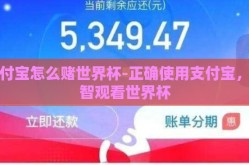 支付宝怎么赌世界杯-正确使用支付宝，理智观看世界杯