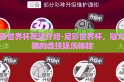 足彩世界杯玩法介绍-足彩世界杯，魅力无限的竞技娱乐体验