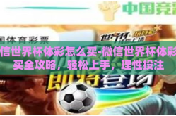 微信世界杯体彩怎么买-微信世界杯体彩购买全攻略，轻松上手，理性投注