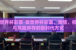 卖世界杯彩票-卖世界杯彩票，激情、机遇与风险并存的新时代方式