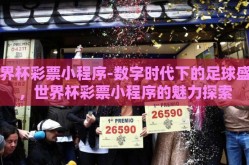 世界杯彩票小程序-数字时代下的足球盛事，世界杯彩票小程序的魅力探索