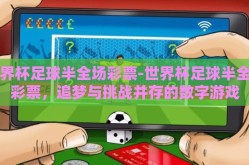 世界杯足球半全场彩票-世界杯足球半全场彩票，追梦与挑战并存的数字游戏
