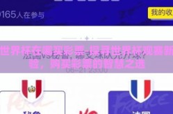 看世界杯在哪买彩票-探寻世界杯观赛新体验，购买彩票的智慧之选