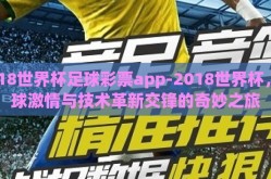 2018世界杯足球彩票app-2018世界杯，足球激情与技术革新交锋的奇妙之旅