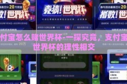 支付宝怎么赌世界杯-一探究竟，支付宝与世界杯的理性相交