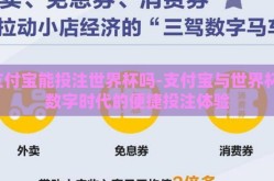 支付宝能投注世界杯吗-支付宝与世界杯，数字时代的便捷投注体验