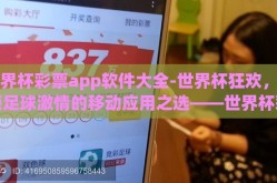 世界杯彩票app软件大全-世界杯狂欢，解锁足球激情的移动应用之选——世界杯彩票app软件全览