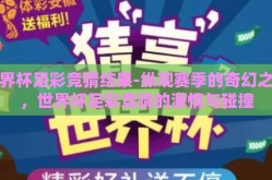 世界杯足彩竞猜结果-纵观赛季的奇幻之旅，世界杯足彩竞猜的激情与碰撞