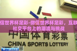 微信世界杯足彩-微信世界杯足彩，互联网社交平台上的潮流与挑战