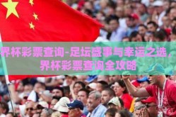 世界杯彩票查询-足坛盛事与幸运之选，世界杯彩票查询全攻略