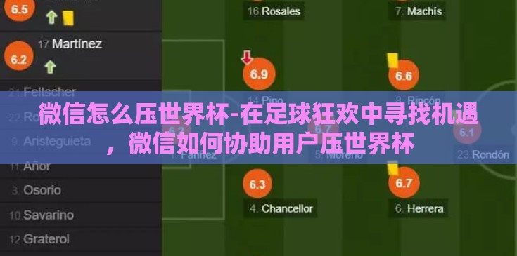 微信怎么压世界杯-在足球狂欢中寻找机遇，微信如何协助用户压世界杯