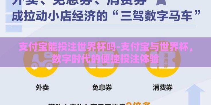 支付宝能投注世界杯吗-支付宝与世界杯，数字时代的便捷投注体验