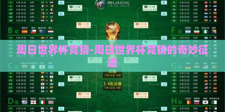 周日世界杯竞猜-周日世界杯竞猜的奇妙征途