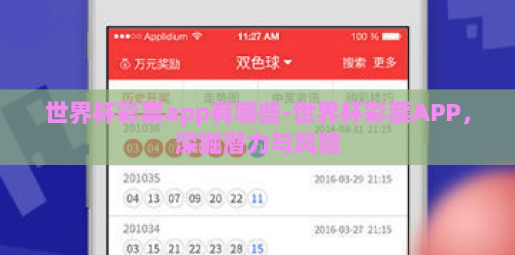 世界杯彩票app有哪些-世界杯彩票APP，深掘潜力与风险