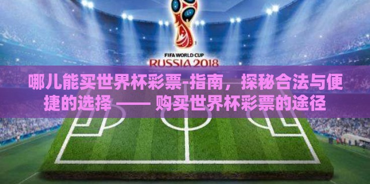 哪儿能买世界杯彩票-指南，探秘合法与便捷的选择 —— 购买世界杯彩票的途径
