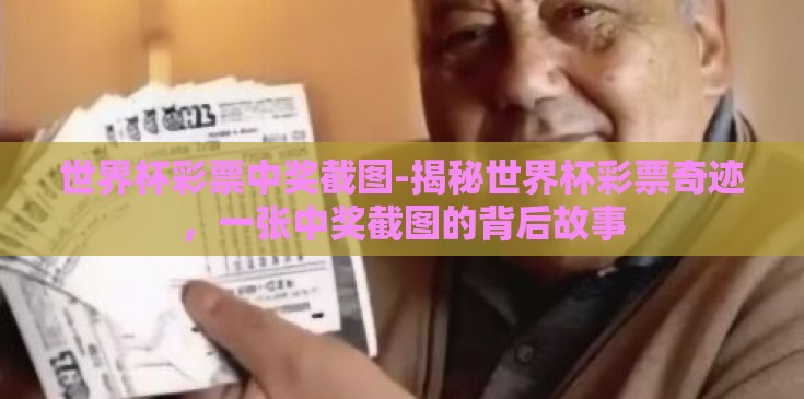世界杯彩票中奖截图-揭秘世界杯彩票奇迹，一张中奖截图的背后故事