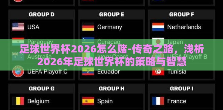 足球世界杯2026怎么赌-传奇之路，浅析2026年足球世界杯的策略与智慧